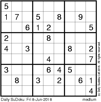 the daily sudoku sudoku answer sheet